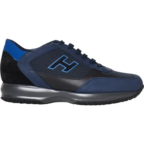 Men's Shoes Sneakers Blu Noos , male, Sizes: 6 UK, 10 UK - Hogan - Modalova