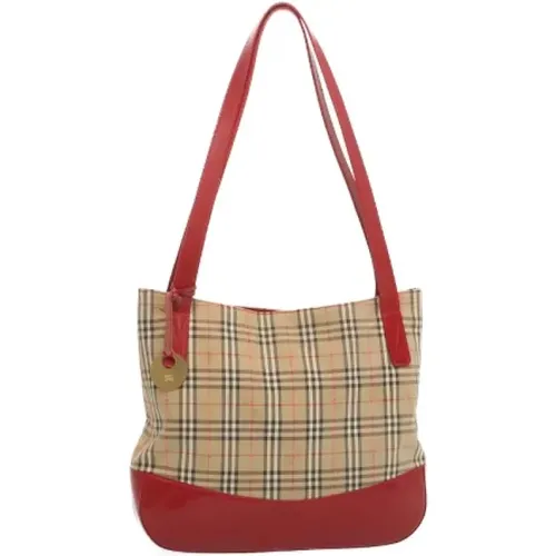 Pre-owned Cotton shoulder-bags , female, Sizes: ONE SIZE - Burberry Vintage - Modalova