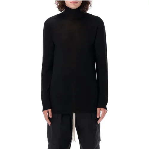 Schwarze Strickwaren Level Turtle Sweater Aw24 , Herren, Größe: M - Rick Owens - Modalova