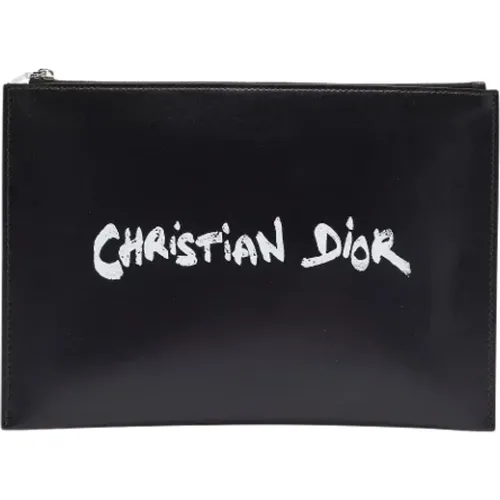 Pre-owned Leather clutches , female, Sizes: ONE SIZE - Dior Vintage - Modalova