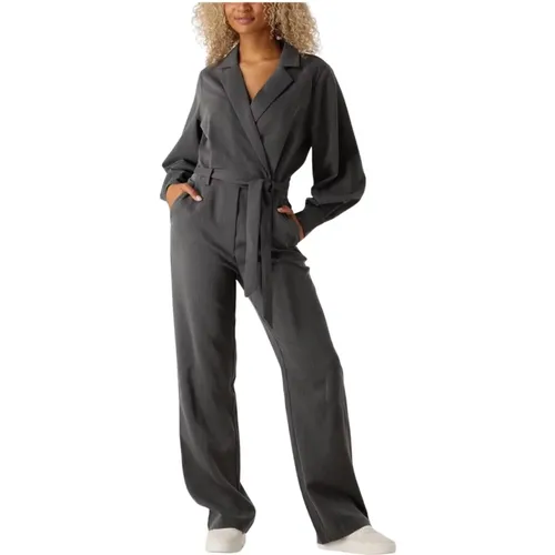 Eleganter Anthrazit Jumpsuit , Damen, Größe: M - Freebird - Modalova