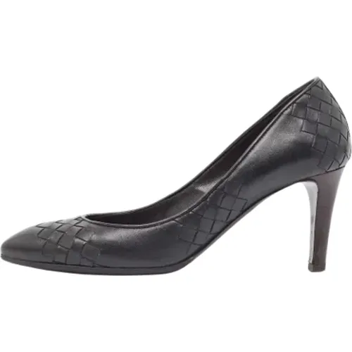 Pre-owned Leather heels , female, Sizes: 3 1/2 UK - Bottega Veneta Vintage - Modalova