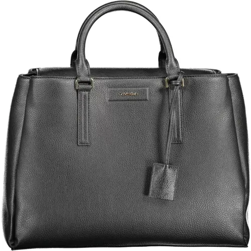 Schwarze Damenhandtasche mit abnehmbarem Riemen - Calvin Klein - Modalova