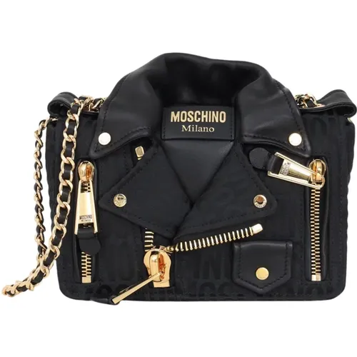 Biker Shoulder Bag for Women , female, Sizes: ONE SIZE - Moschino - Modalova