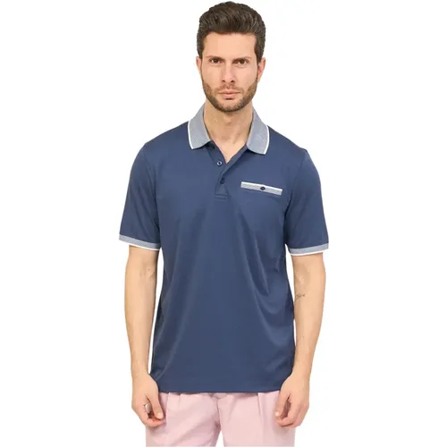 Mens Polo Shirt with Chest Pocket , male, Sizes: 3XL, M, XL, 4XL - Bugatti - Modalova