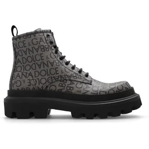 Monogrammierte Schuhe , Herren, Größe: 41 EU - Dolce & Gabbana - Modalova