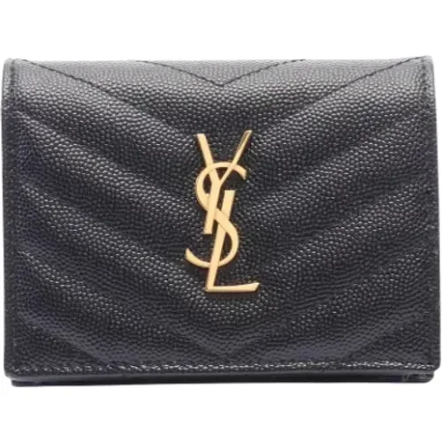 Pre-owned Leather wallets , female, Sizes: ONE SIZE - Yves Saint Laurent Vintage - Modalova