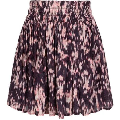Colorful Ecovero Viscose Chiffon Skirt with Crinkle Optics () , female, Sizes: M, S - Dante 6 - Modalova