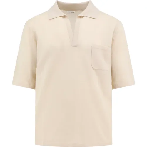 Men's Clothing T-Shirts & Polos Ss24 , male, Sizes: L, M - Saint Laurent - Modalova
