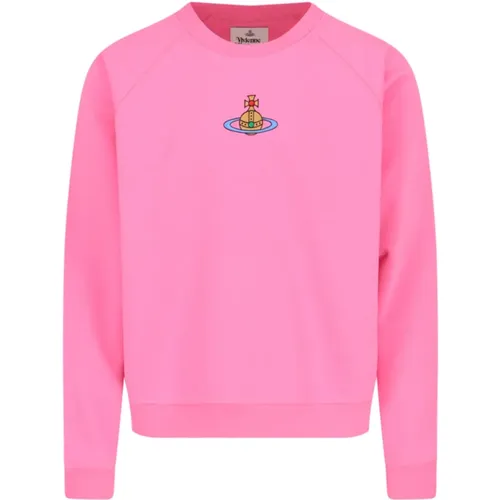 Logo Crewneck Sweatshirt , Herren, Größe: L - Vivienne Westwood - Modalova