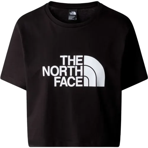 Damen Schwarzes und Weißes T-Shirt , Damen, Größe: L - The North Face - Modalova