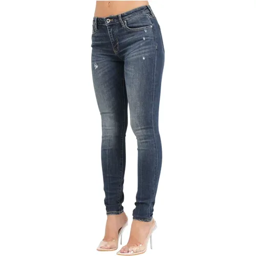 Slim Fit Skinny Denim Jeans , Damen, Größe: W31 - Armani Exchange - Modalova