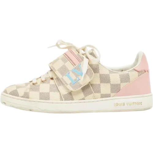 Pre-owned Coated canvas sneakers , female, Sizes: 4 UK - Louis Vuitton Vintage - Modalova