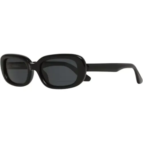 Rechteckige schwarze Sonnenbrille mit UV-Schutz , Herren, Größe: ONE Size - CHiMi - Modalova