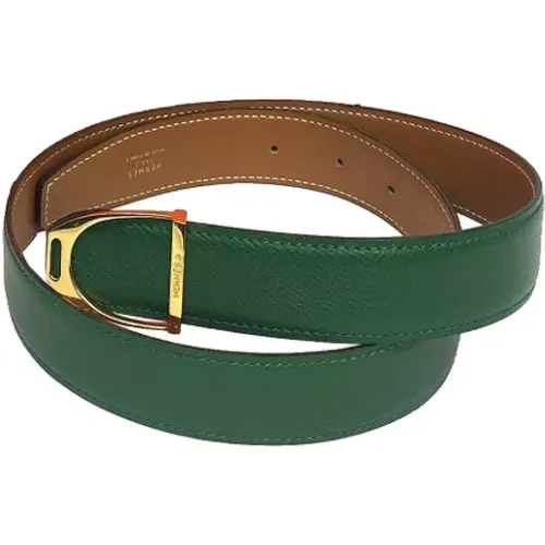 Pre-owned Leather Hermès Belt , female, Sizes: ONE SIZE - Hermès Vintage - Modalova