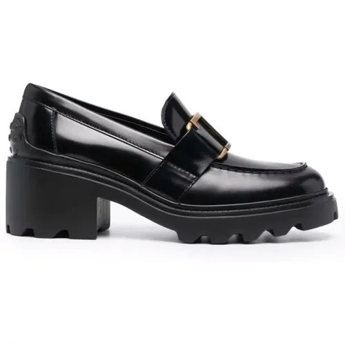 Elegant Closed Mid Heel Loafers , female, Sizes: 4 1/2 UK, 7 UK, 5 1/2 UK, 6 UK, 8 UK, 5 UK, 4 UK, 3 1/2 UK, 3 UK - TOD'S - Modalova