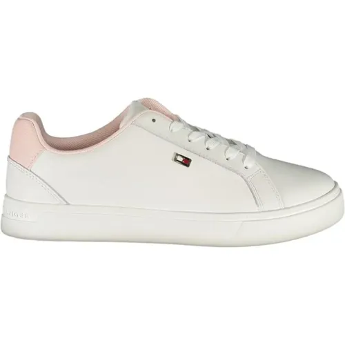 Lace-Up Sneaker with Contrast Details , female, Sizes: 8 UK, 4 UK, 3 UK, 6 UK, 7 UK, 5 UK - Tommy Hilfiger - Modalova