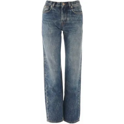 Jeans mit geradem Bein und verwaschenem Look , Damen, Größe: W24 - John Richmond - Modalova