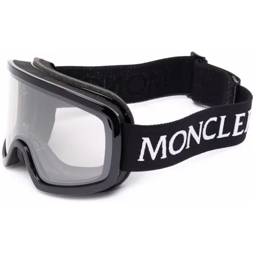 Schwarze Ski Goggles mit Zubehör , unisex, Größe: ONE Size - Moncler - Modalova