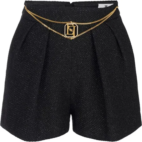 Tweed Ketten Shorts - Elisabetta Franchi - Modalova