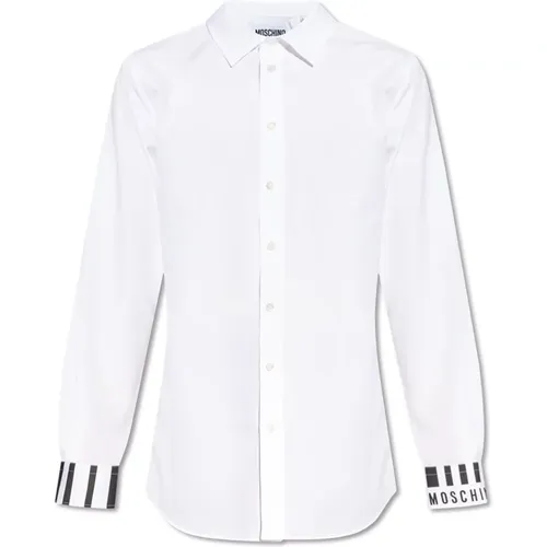 Shirt mit Logo , Herren, Größe: XL - Moschino - Modalova