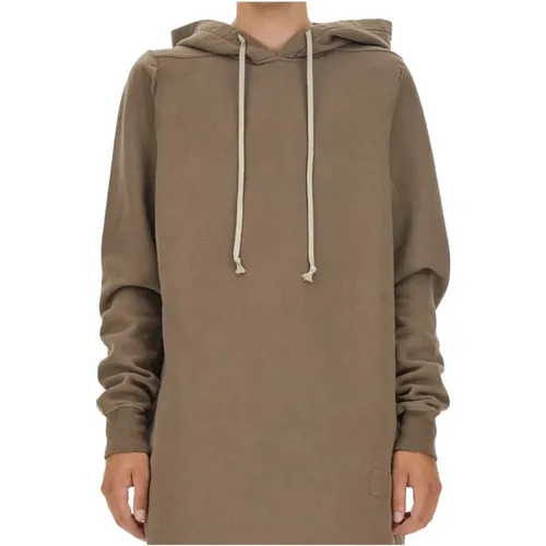 Oversize Baumwoll Hoodie Hergestellt in Italien , Herren, Größe: M - Rick Owens - Modalova