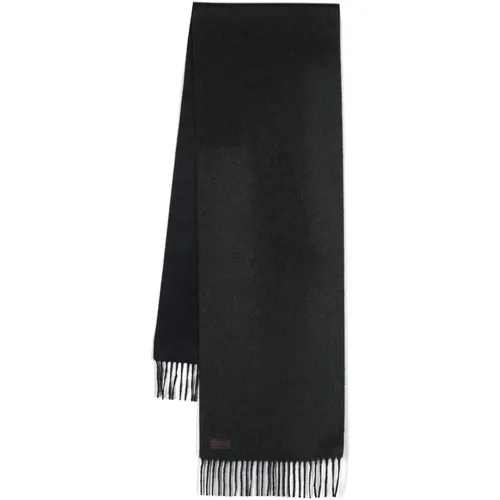 Luxury Reversible Cashmere Silk Scarf , male, Sizes: ONE SIZE - Canali - Modalova