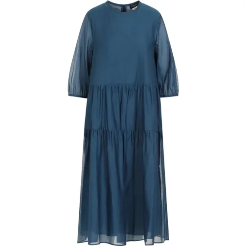 Cotton Midi Dress , female, Sizes: XS - Max Mara - Modalova