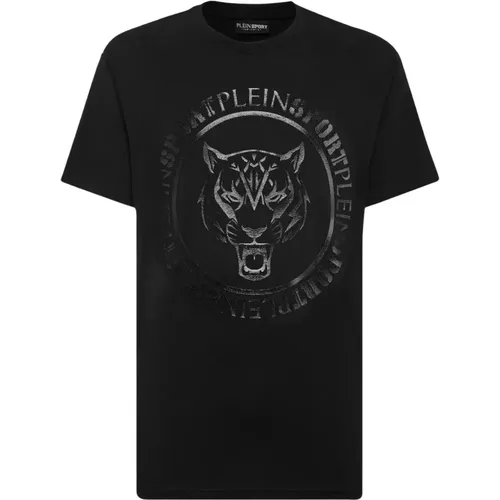 Schwarzes Carbon Tiger T-Shirt - Plein Sport - Modalova