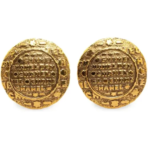 Pre-owned Metal earrings , female, Sizes: ONE SIZE - Chanel Vintage - Modalova