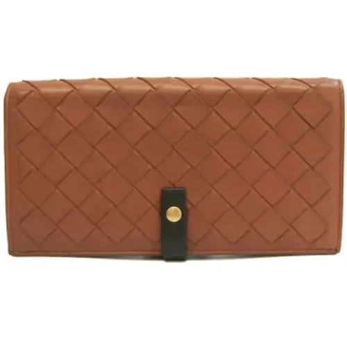 Pre-owned Leather wallets , female, Sizes: ONE SIZE - Bottega Veneta Vintage - Modalova