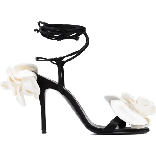 Flower Sandals Elegant Stiletto Heel , female, Sizes: 6 UK, 7 UK, 5 1/2 UK - Magda Butrym - Modalova