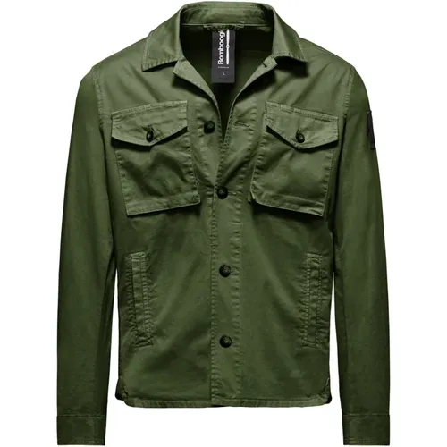 Multipocket Shirt-Jacket , male, Sizes: 2XL, M, 3XL, S, L, XL - BomBoogie - Modalova