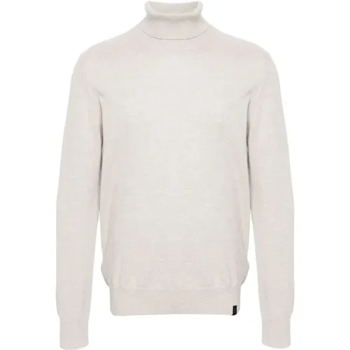 Modischer Dolcevita Stil,Off White Turtleneck Sweater - Fay - Modalova