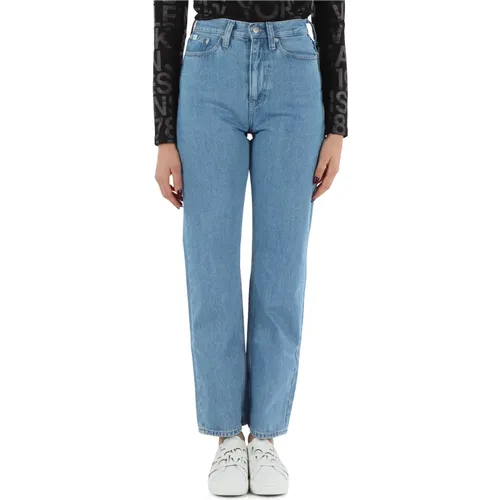 High Rise Straight Jeans - Calvin Klein Jeans - Modalova