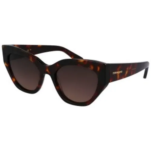 Modische Sonnenbrille Sf1107S 242 Stil , Damen, Größe: 55 MM - Salvatore Ferragamo - Modalova