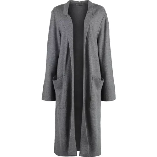 Cashmere Maxi-Strickjacke mit Taschen - Malo - Modalova