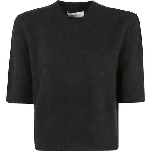 Cashmere T-Shirt , female, Sizes: S, M, XS - Laneus - Modalova