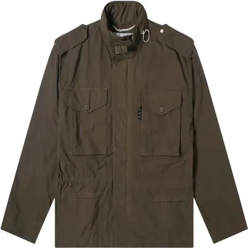 Checker Field Jacket , male, Sizes: S, XS - Off White - Modalova
