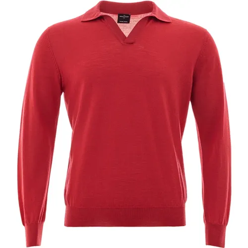 Long Sleeve Polo Tennis Shirt , male, Sizes: L - Gran Sasso - Modalova