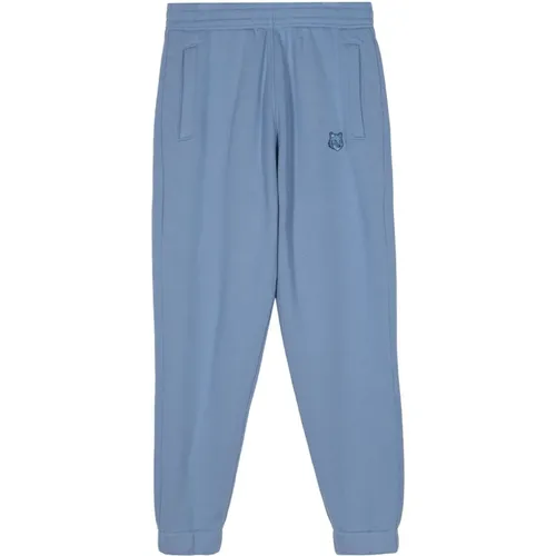 Fox Head Patch Jog Pants , male, Sizes: L, XL, M - Maison Kitsuné - Modalova