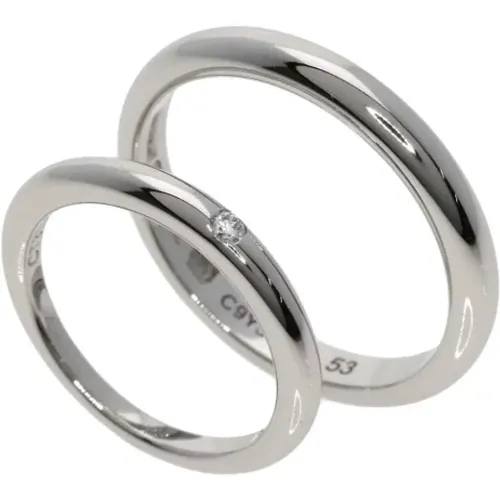 Pre-owned Platinum rings , female, Sizes: ONE SIZE - Bvlgari Vintage - Modalova