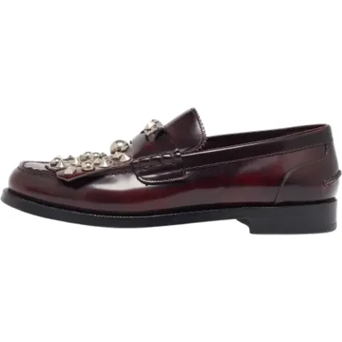 Pre-owned Leather flats , male, Sizes: 9 UK - Burberry Vintage - Modalova