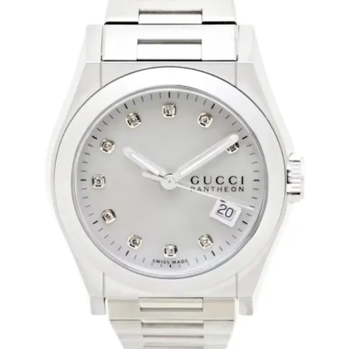 Pre-owned Stainless Steel watches , female, Sizes: ONE SIZE - Gucci Vintage - Modalova