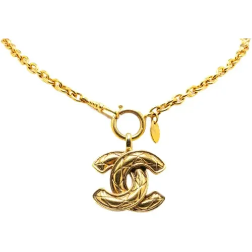 Pre-owned Metal necklaces , female, Sizes: ONE SIZE - Chanel Vintage - Modalova