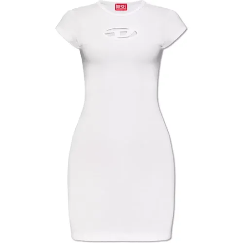 ‘D-Angiel’ Kleid mit Logo , Damen, Größe: 2XS - Diesel - Modalova
