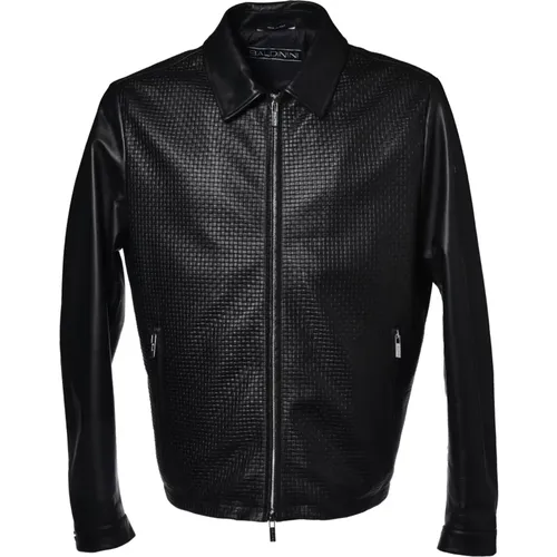 Jacket in nappa leather , male, Sizes: L - Baldinini - Modalova