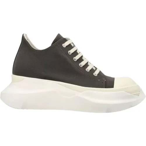 Grey Sneakers Leather Lace-up Rubber Sole , male, Sizes: 7 UK - Rick Owens - Modalova