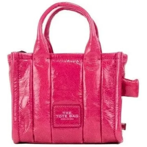 Magenta Crinkle Micro Tote Crossbody Tasche - Marc Jacobs - Modalova