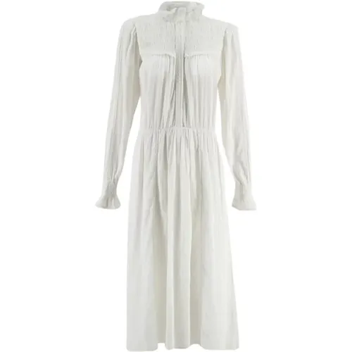 Imany Ruffle-Detailing Cotton Dress , female, Sizes: M - Isabel Marant Étoile - Modalova